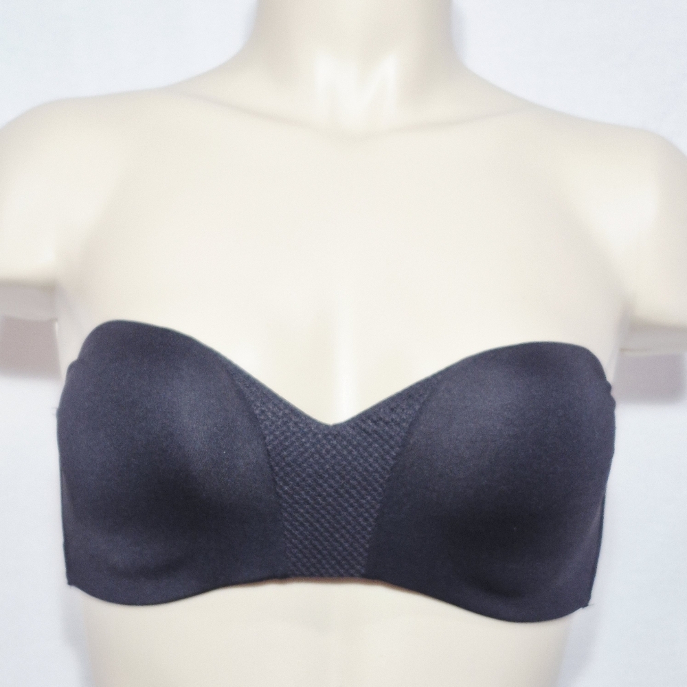 34B Maidenform SE0015 Self Expressions Wireless Strapless Bra Black NO‎ STRAPS